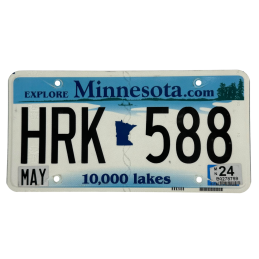 Minnesota license plate