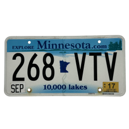 Minnesota license plate