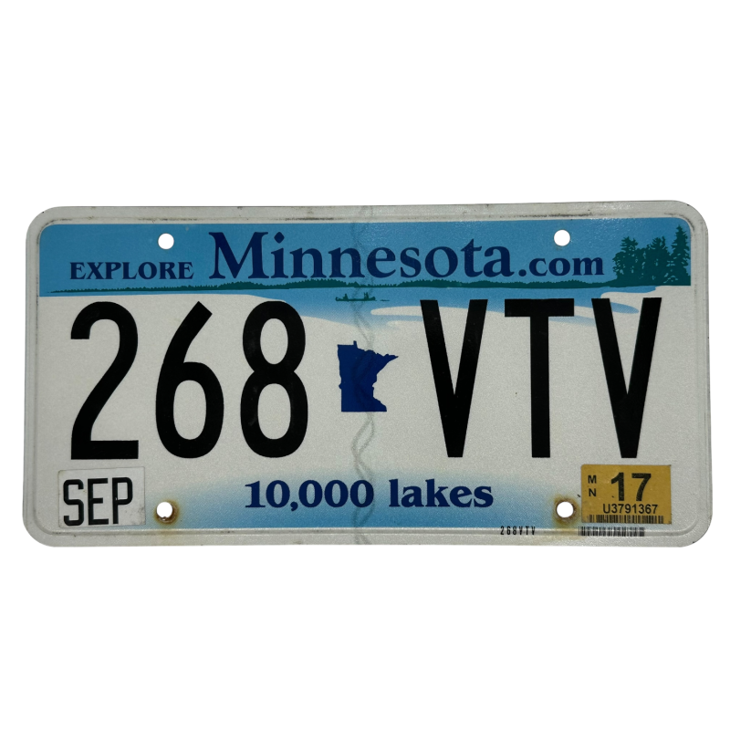 Minnesota license plate Minnesota license plate