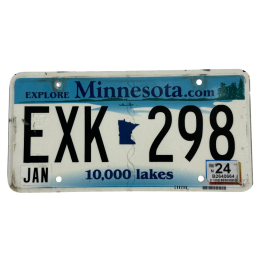 Minnesota license plate