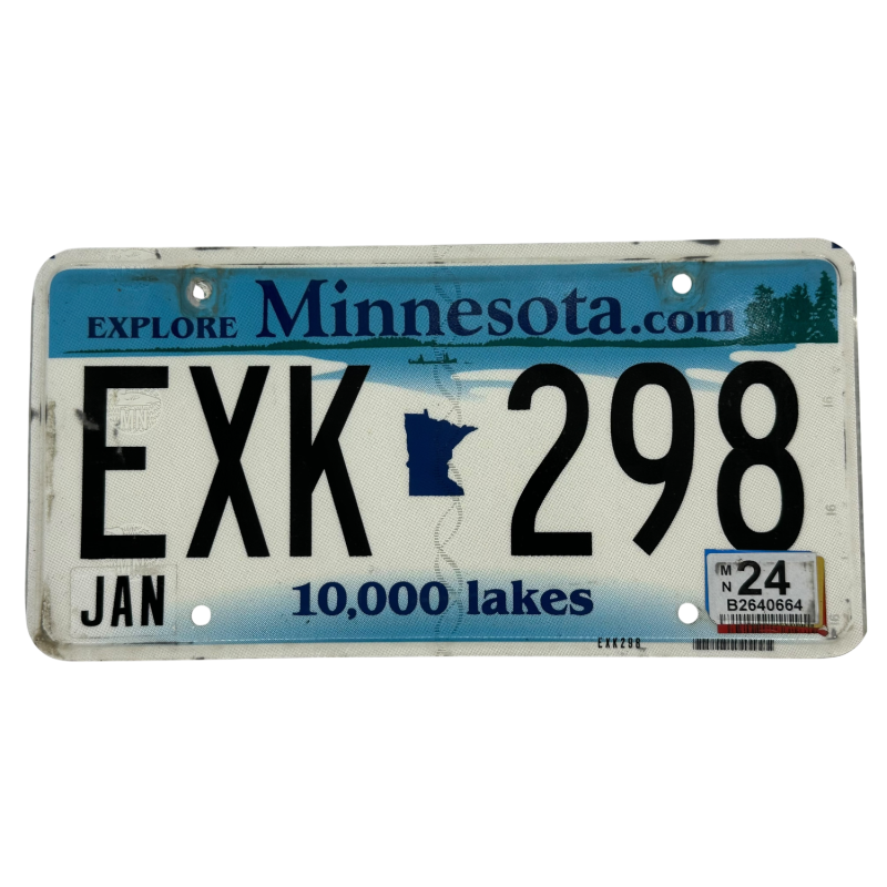 Minnesota license plate