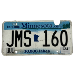 Minnesota license plate