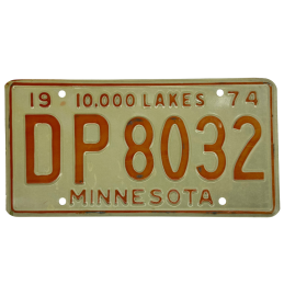 Minnesota license plate