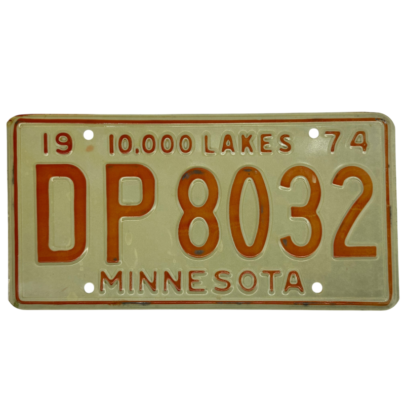 Minnesota license plate