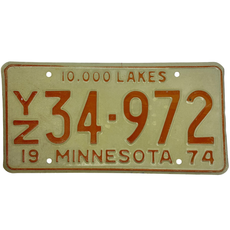 Minnesota license plate Minnesota license plate