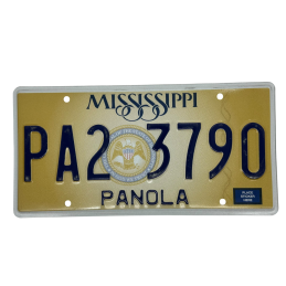 Mississippi license plate