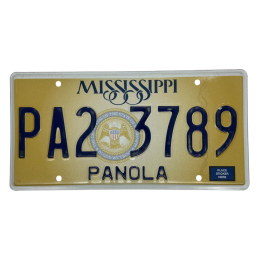 Mississippi license plate