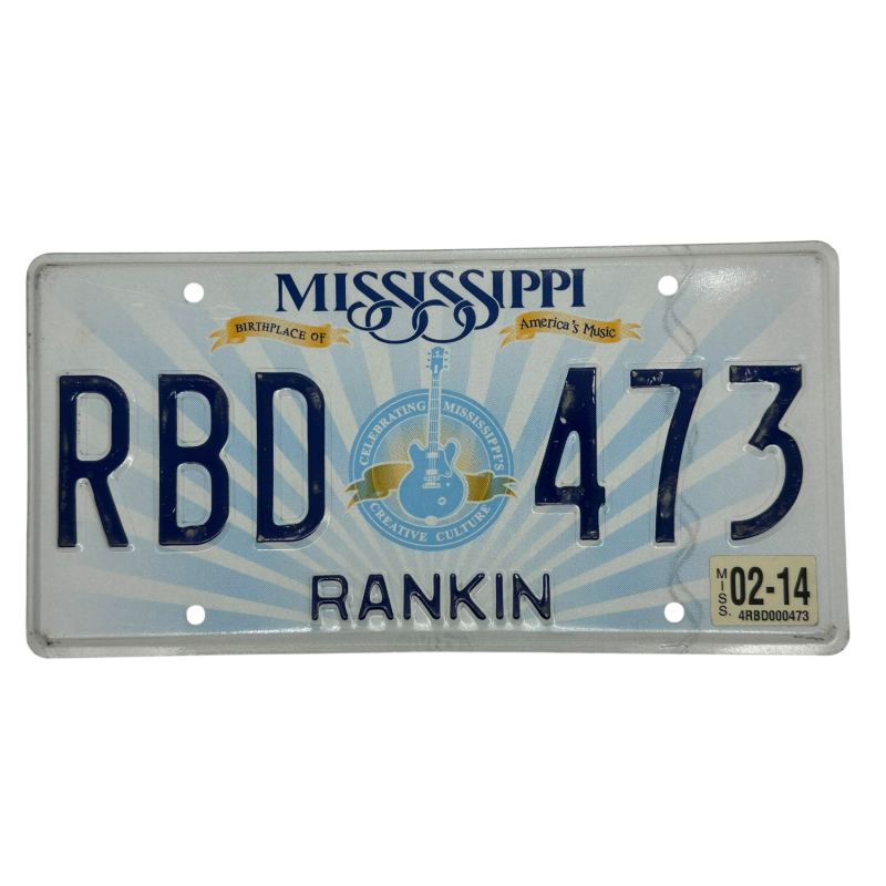 Mississippi Nummernschild Mississippi Nummernschild