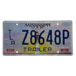 Mississippi license plate