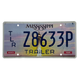 Mississippi license plate