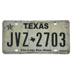 Texas license plate