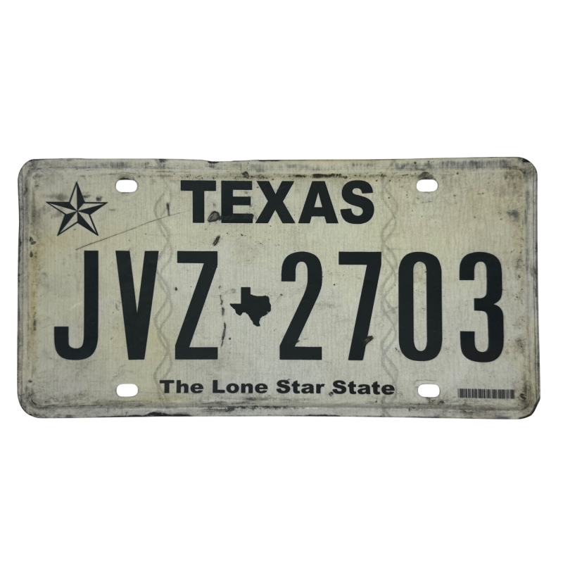 Plaque d'immatriculation du Texas Plaque d'immatriculation du Texas