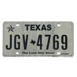 Texas license plate