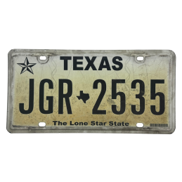 Texas license plate