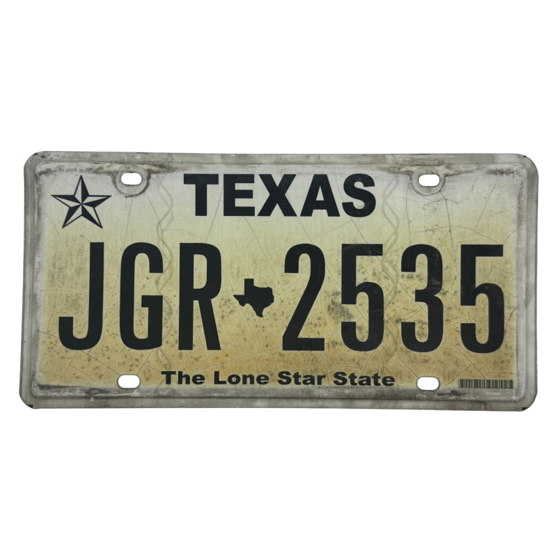 Texas license plate