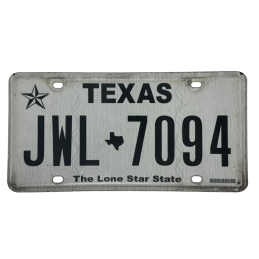 Texas license plate