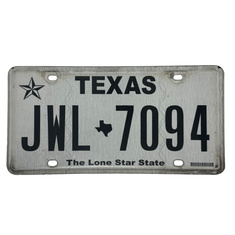 Texas license plate