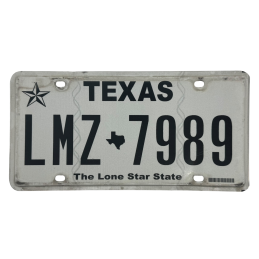 Texas license plate