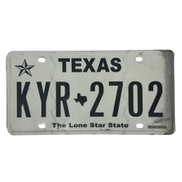 Texas license plate