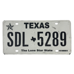 Texas license plate