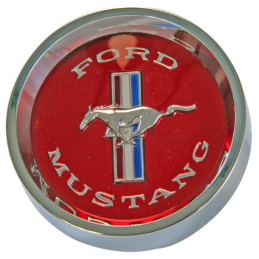 Hub cap Styled Steel rims red 65-66