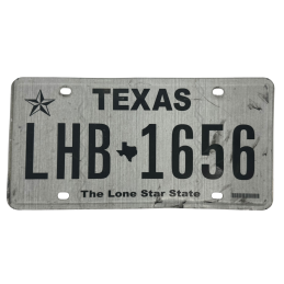 Texas license plate