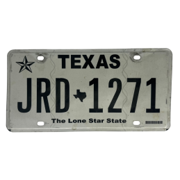 Texas license plate