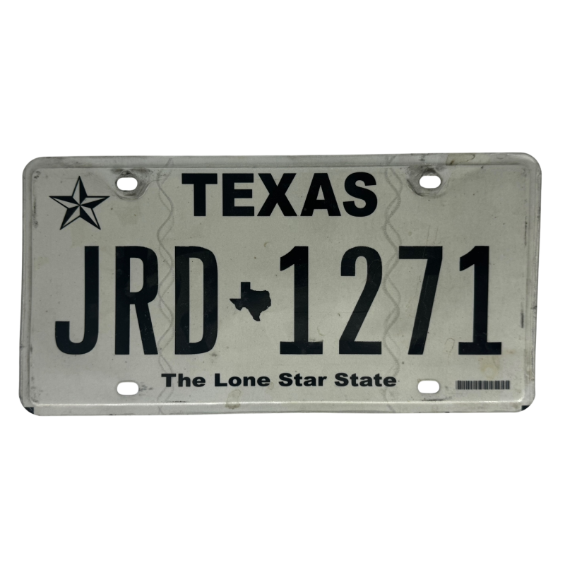 Texas license plate