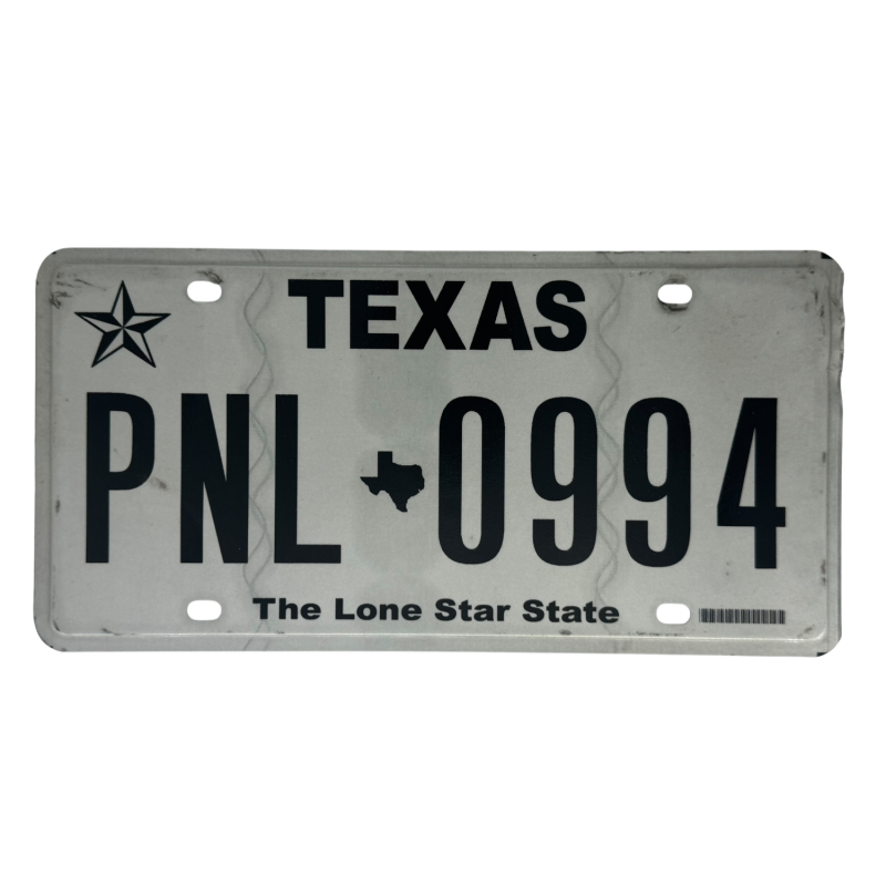 Texas valstybinio numerio ženklas