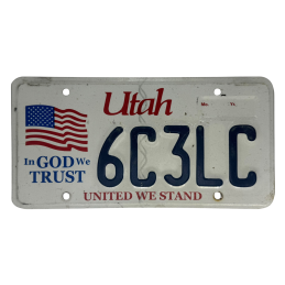 Utah valstybinio numerio ženklas