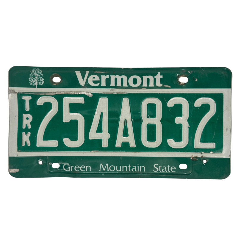 Vermont license plate Vermont license plate