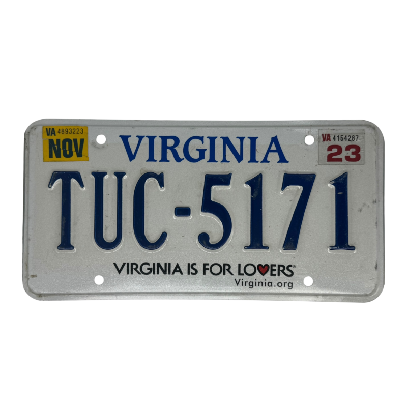 Virginia license plate Virginia license plate