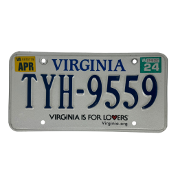 Virginia license plate