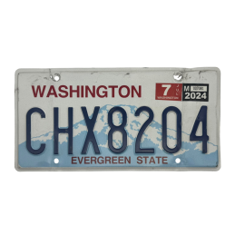 Washington license plate
