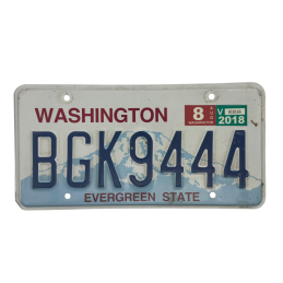 Washington Nummernschild