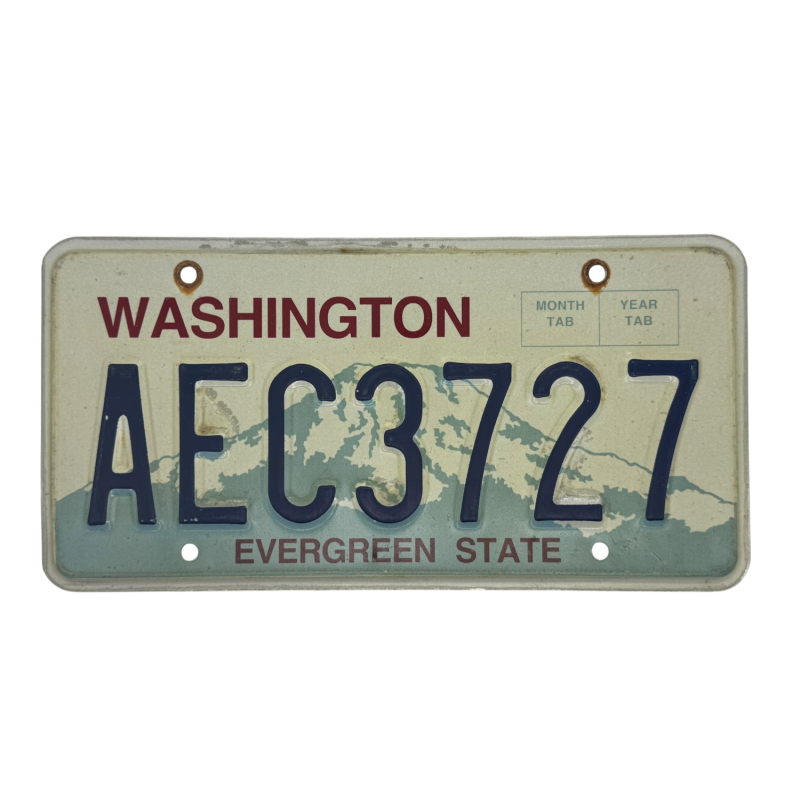 Washington license plate Washington license plate