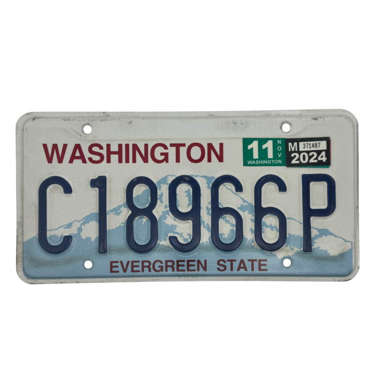 Washington license plate Washington license plate