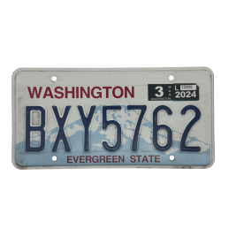 Washington license plate
