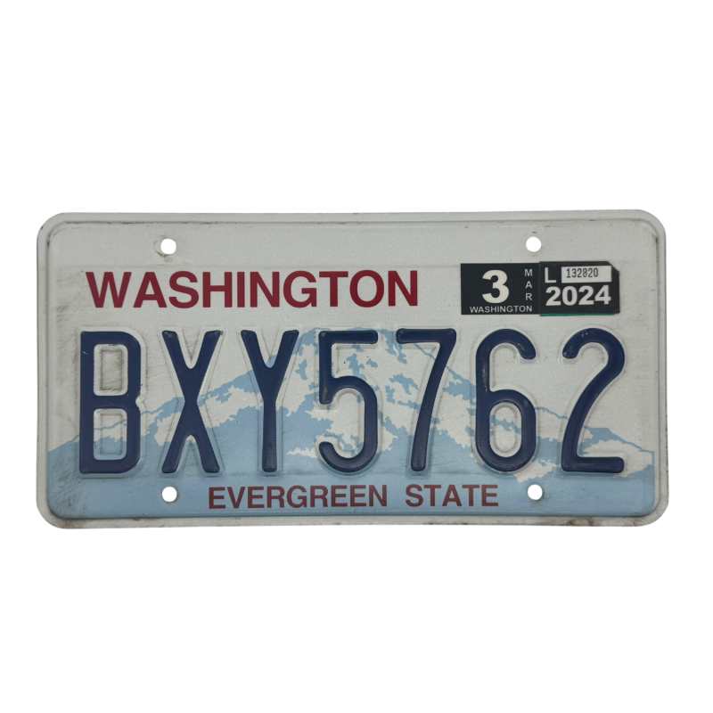 Washington license plate Washington license plate