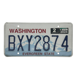 Washington license plate