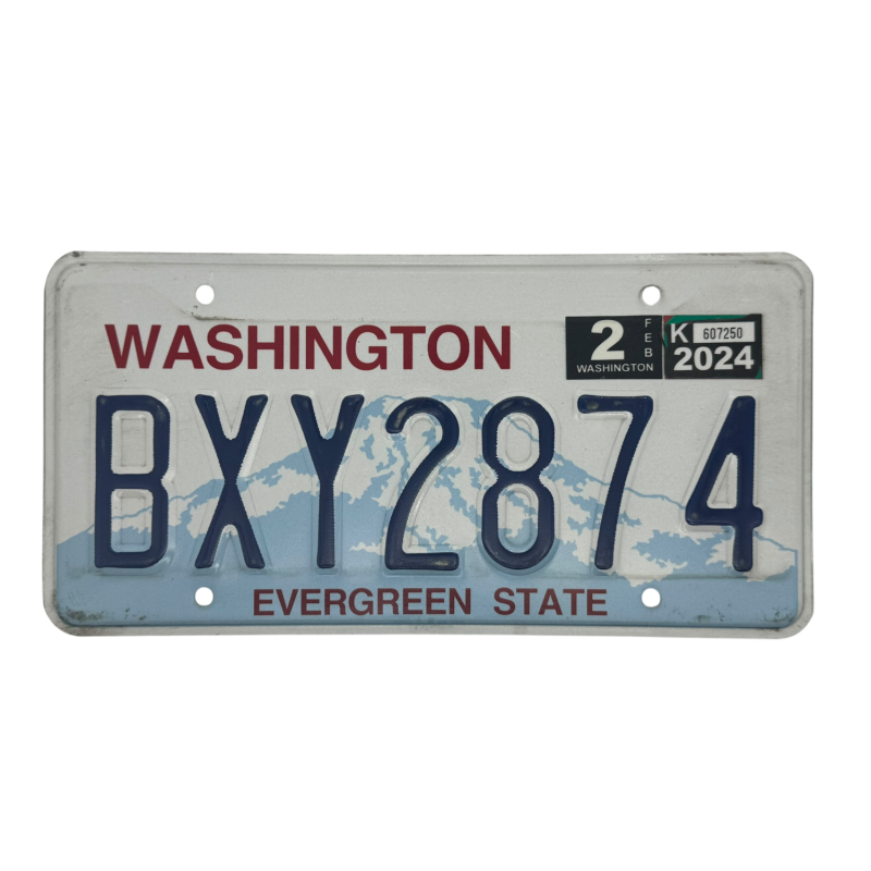 Washington license plate Washington license plate
