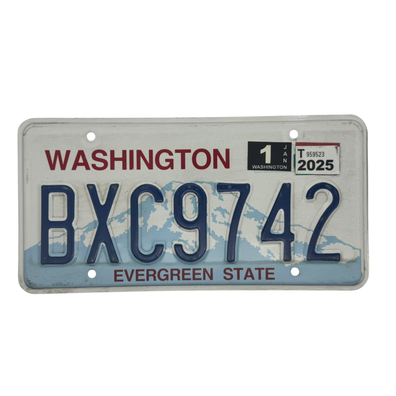 Washington license plate Washington license plate