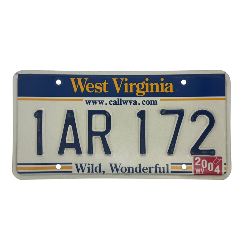 West Virginia valstybinio numerio ženklas West Virginia valstybinio numerio ženklas