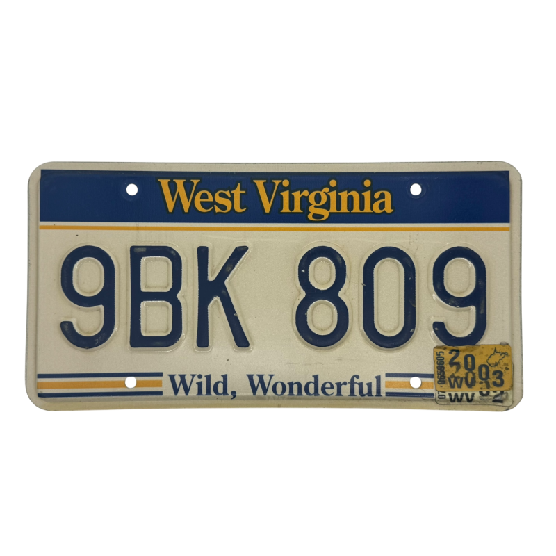 West Virginia license plate West Virginia license plate