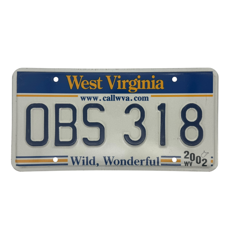 West Virginia license plate West Virginia license plate