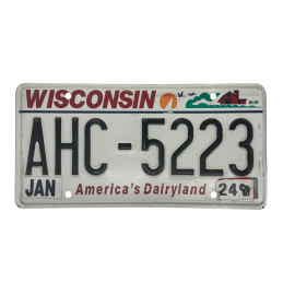 Wisconsin license plate