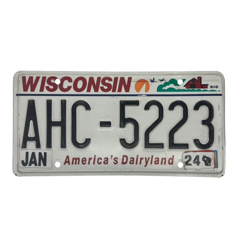 Wisconsin license plate Wisconsin license plate