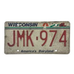 Wisconsin license plate