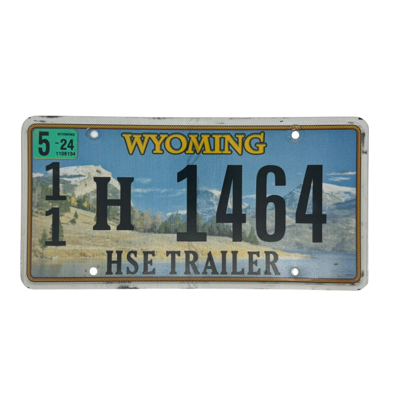 Wyoming license plate Wyoming license plate