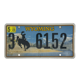 Wyoming license plate